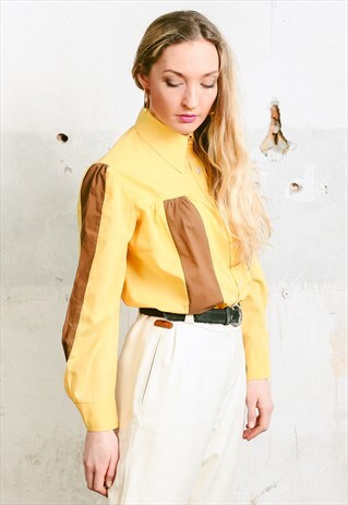VINTAGE 80S COLOURBLOCK SHIRT