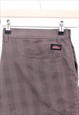 VINTAGE DICKIES SHORTS BROWN CHECK STRAIGHT FIT WITH LOGO