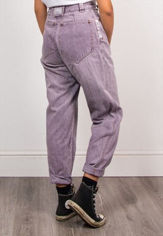VINTAGE 90'S PURPLE HIGH WAIST MOM JEANS