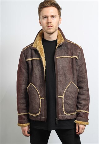 VINTAGE SUEDE AVIATOR JACKET