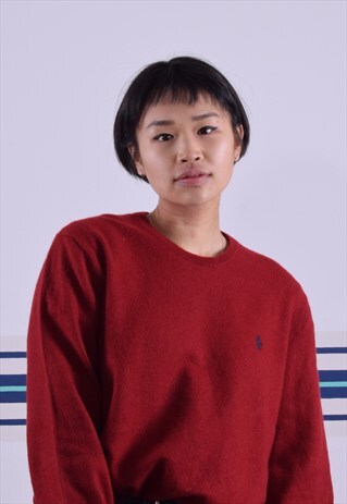 RED RALPH LAUREN WOOL JUMPER