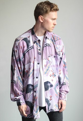 VINTAGE OVERSIZED ABSTRACT SHIRT