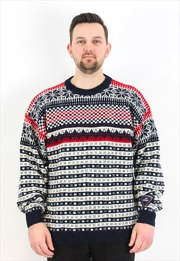 BOUVIAC Trondheim 1997 Wool Sweater Jumper Pullover Nordic