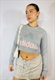 VINTAGE Y2K 00S ADIDAS REWORK CROP SWEATSHIRT