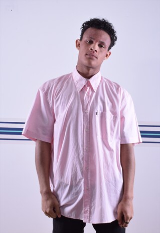 BABY PINK HUGO BOSS SHORT SLEEVED SHIRT