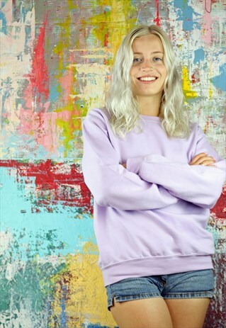 SWEATSHIRT IN ORCHID LILAC