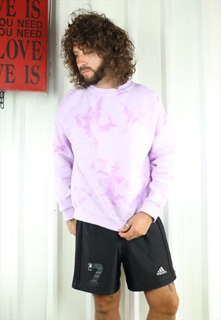 TIE DYE HOODIE , WHITE,PURPLE