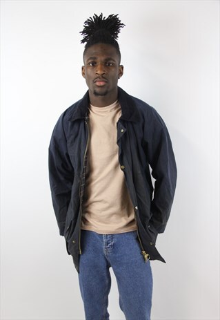 VINTAGE NAVY WAX JACKET