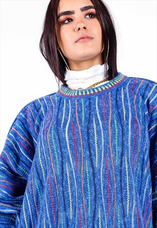 VINTAGE PATTERNED KNIT JUMPER K608