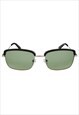 POLARIZED SUNGLASSES IN BLACK FRAME WITH GREEN LENS