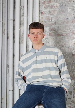 VINTAGE LACOSTE LONG SLEEVE POLO SHIRT