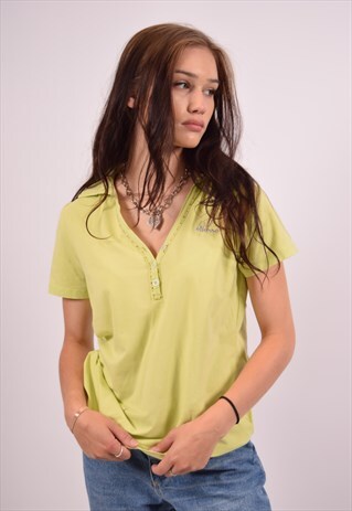 VINTAGE ELLESSE POLO SHIRT SLIM FIT GREEN