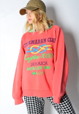 VINTAGE 80S COLOURFUL KAPPA SWEATSHIRT
