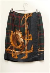 Vintage 1990's  Horse Print Skirt