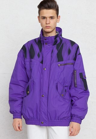 VINTAGE PURPLE JACKET COAT