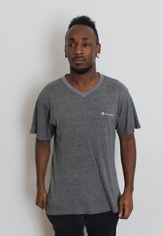 VINTAGE GREY CHAMPION T-SHIRT MEDIUM