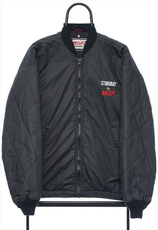 Vintage Stingray by MQP Black Bomber Jacket Womens