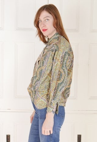 VINTAGE 80S FUNKY PATTERN SHIRT CACHAREL DESIGNER