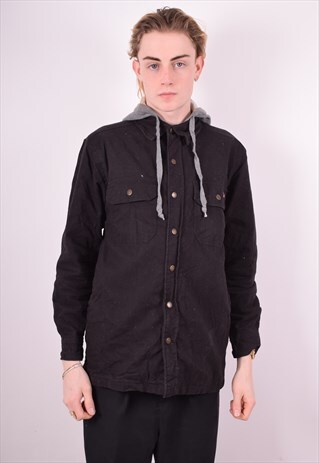 DICKIES MENS VINTAGE JACKET SMALL BLACK 90'S