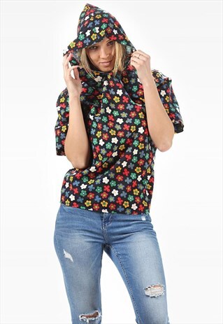 HOODED FLORAL VACATION SHIRT VINTAGE