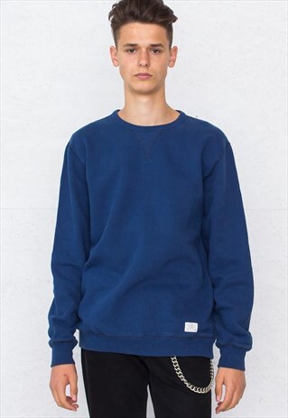 VINTAGE BLUE LEE CREW NECK PULLOVER SWEATSHIRT