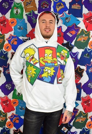 NORTH CUSTOM REWORKED THE SIMPSONS PATCH HOODIE UNISEX