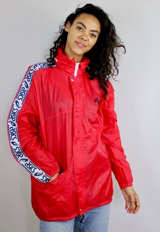 VINTAGE 90S ASICS WINDBREAKER JACKET