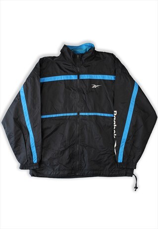 REEBOK BLACK TRACKSUIT TOP MENS
