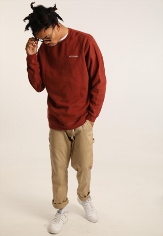 VINTAGE COLUMBIA EMBROIDERED LOGO SWEATSHIRT