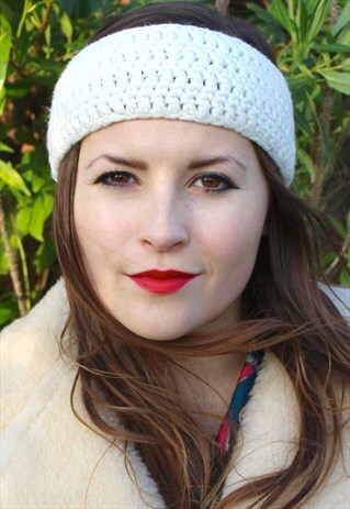 VINTAGE 90S KNIT SKI HEADBAND - ONE SIZE FITS ALL - FESTIVAL
