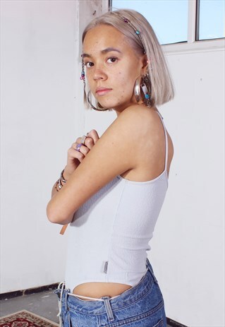 VINTAGE Y2K FENDISSIME SILVER/GREY MONOGRAM BODYSUIT