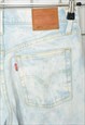 VINTAGE 90S LEVI'S MUM JEANS ACID WASH SIZE 30/28"