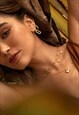WOMEN'S CHOKER WITH SMALL BUTTERFLY CHARMS - GOLD