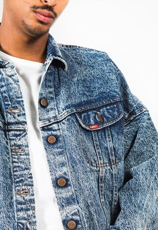 VINTAGE 80S ORIGINAL LEE BASIC DENIM JACKET / 7501