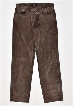 Vintage 00'S Y2K Ferre Trousers Slim Casual Corduroy Black