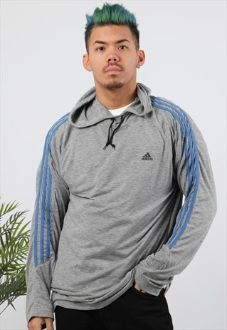 VINTAGE ADIDAS PRINT LOGO HOODIE