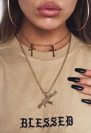 BLESSED T-SHIRT CAMEL