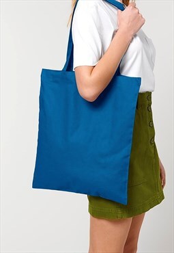54 Floral Essential Shoulder Tote Bag - Royal Blue