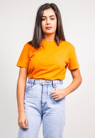 VINTAGE 90'S ADIDAS BRIGHT ORANGE T-SHIRT