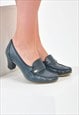 VINTAGE REAL LEATHER MID HEEL SHOES