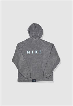 Vintage 90s Nike Towelling Hoodie in Grey