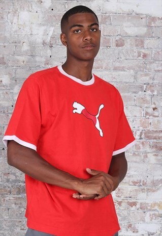 VINTAGE PUMA LOGO T-SHIRT BLACK