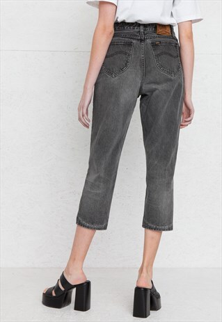 VINTAGE BLACK LEE DENIM JEANS