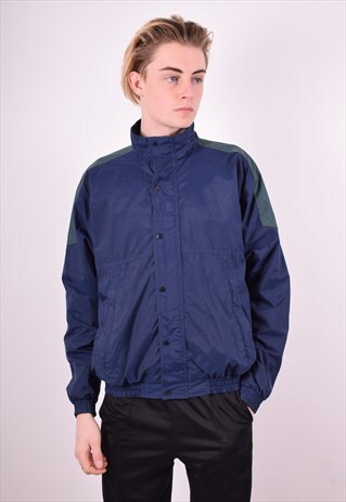 MENS VINTAGE JACKET SMALL BLUE 90'S
