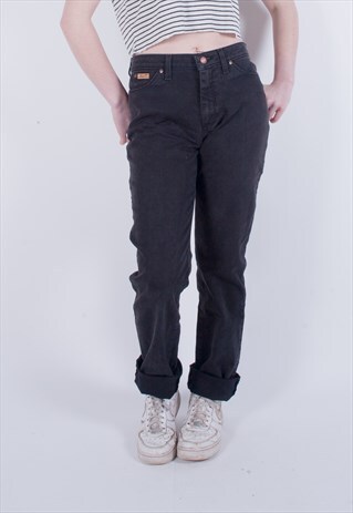 VINTAGE HIGHT WAIST BLACK WRANGLER DENIM JEANS