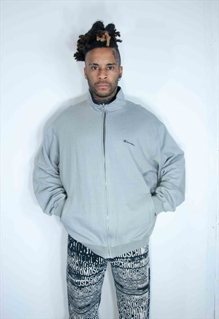 CHAMPION EMBROIDED ZIP SWEATSHIRT