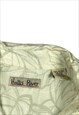 VINTAGE HAWAIIAN LEAF SHIRT CREAM LARGE BV16702