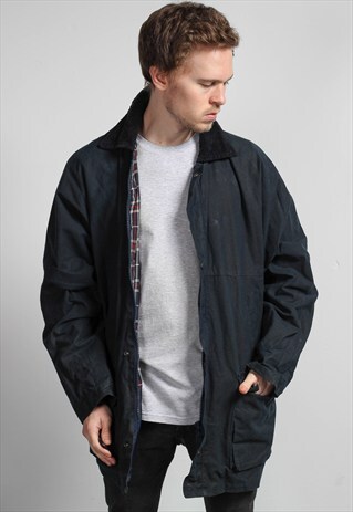 VINTAGE OVERSIZED WAX JACKET