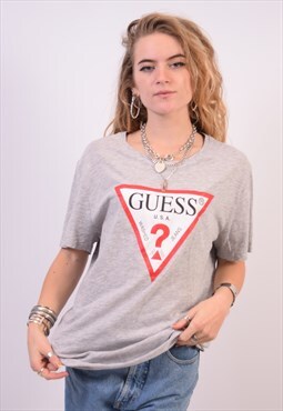 Vintage Guess T-Shirt Top Grey