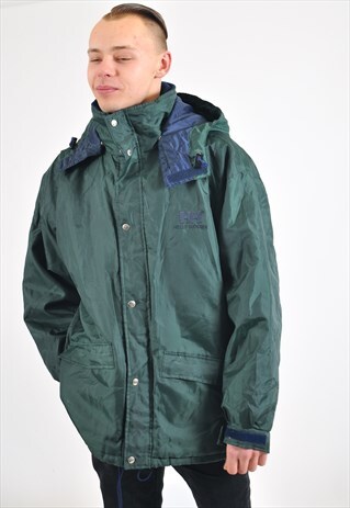 VINTAGE 90'S LINNED HELLY HANSEN WINDBREAKER JACKET